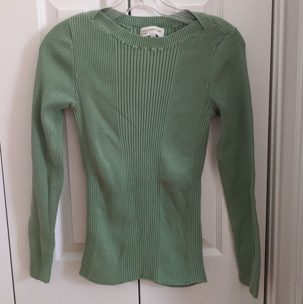 JNY Ribbed Long Sleeve Top